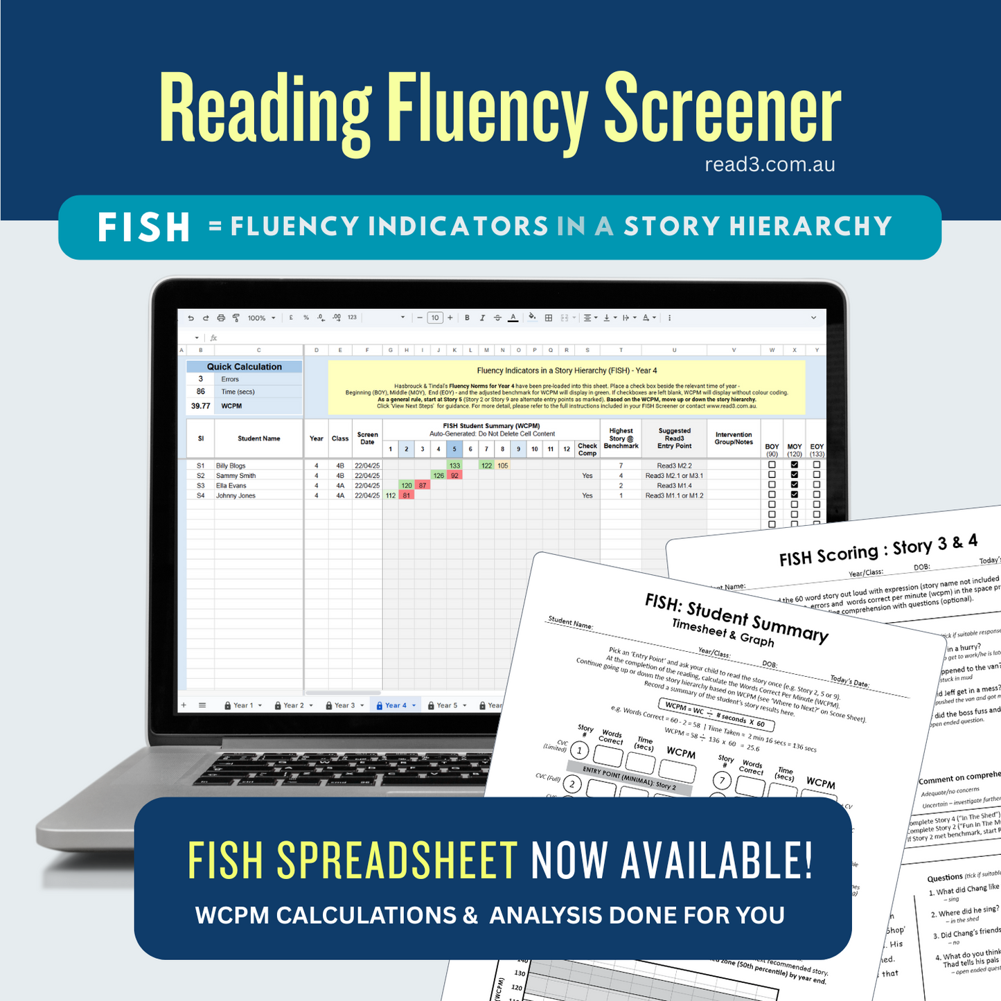FISH Spreadsheet