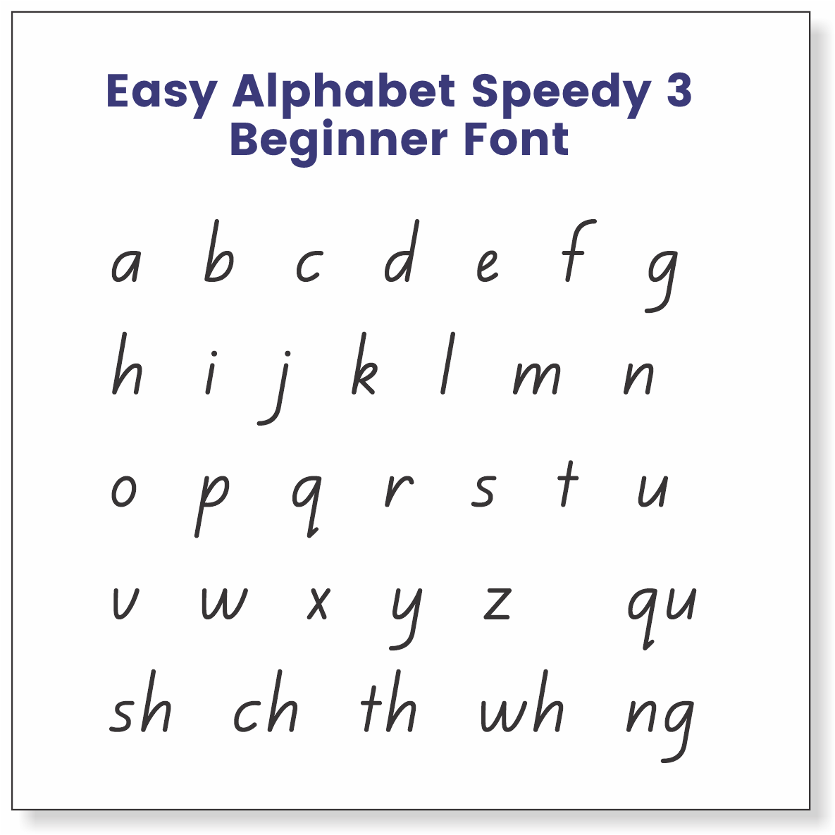 Speedy3 Card Game | Embedded Mnemonics | Easy Alphabet