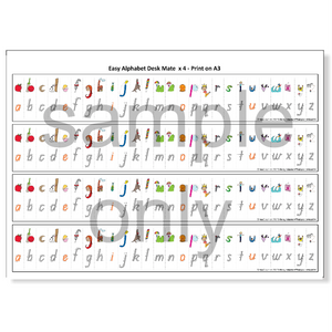 Embedded Mnemonics | Easy Alphabet Printables | Multi-User | Digital Download