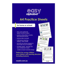 Load image into Gallery viewer, Embedded Mnemonics | Easy Alphabet Practice Sheets | A4
