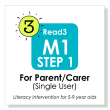 Load image into Gallery viewer, Read3 literacy intervention program | Module 1 | STEP 1 | Parent
