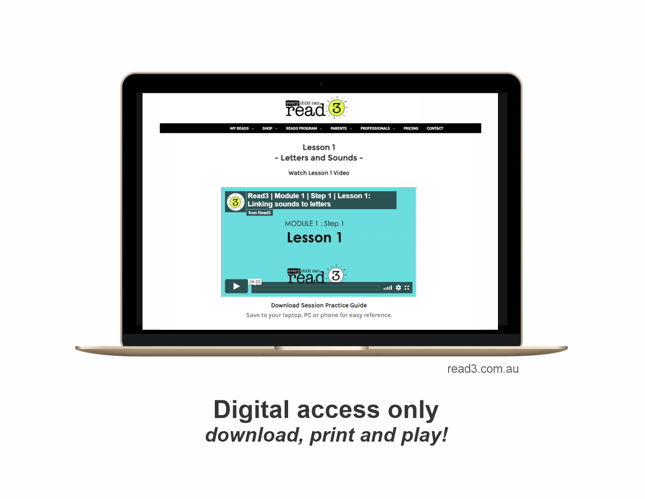 Read3 literacy intervention program | Module 1 | Steps 1-5 | COMPLETE | Parent