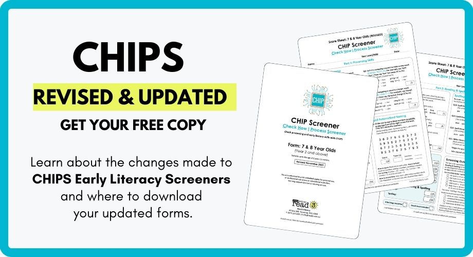 Updates to free CHIP Screeners – Read3 Literacy