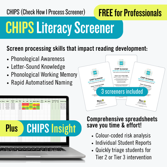 CHIPS Early Literacy Screener (Professional Use)