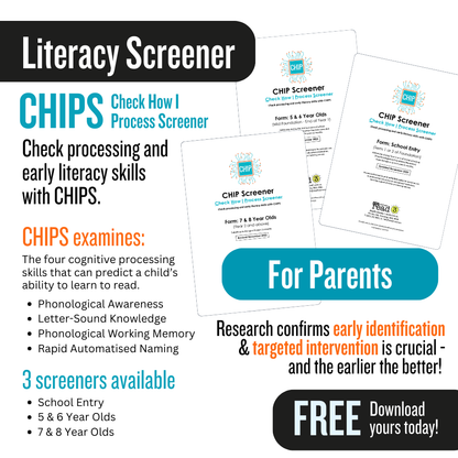 CHIPS Early Literacy Screener (Parent Use)