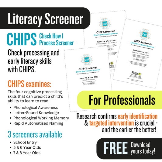 CHIPS Early Literacy Screener (Professional Use)