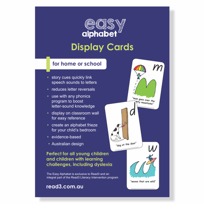 Embedded Mnemonics | Easy Alphabet Display Cards |  A5