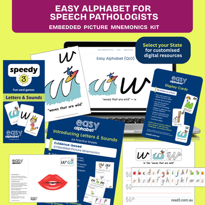 Easy Alphabet For Speech Pathologists | Digital Single-User Licence