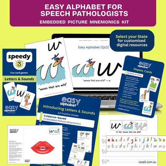 Easy Alphabet For Speech Pathologists | Digital Single-User Licence
