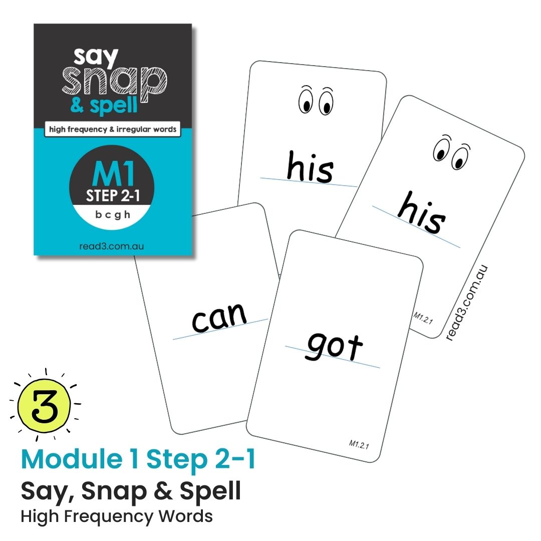 Say, Snap & Spell | Module 1 | Steps 2 & 3 Updated