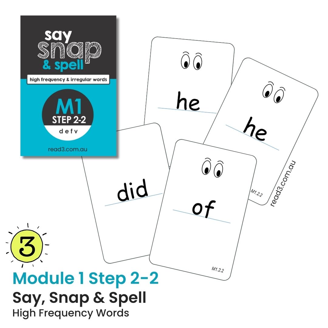 Say, Snap & Spell | Module 1 | Steps 2 & 3 Updated