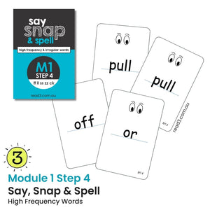 Say, Snap & Spell | High Frequency Words | Module 1 Complete