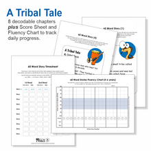 Load image into Gallery viewer, 60 Word Stories | 3.2 | CCVCe + 2 Syllable Words | A Tribal Tale
