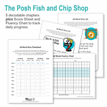 Load image into Gallery viewer, 60 Word Stories | 1.5.1 | CVC | The Posh Fish and Chip Shop
