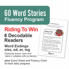 Load image into Gallery viewer, 60 Word Stories | 2.3 | Word Endings | Riding to Win
