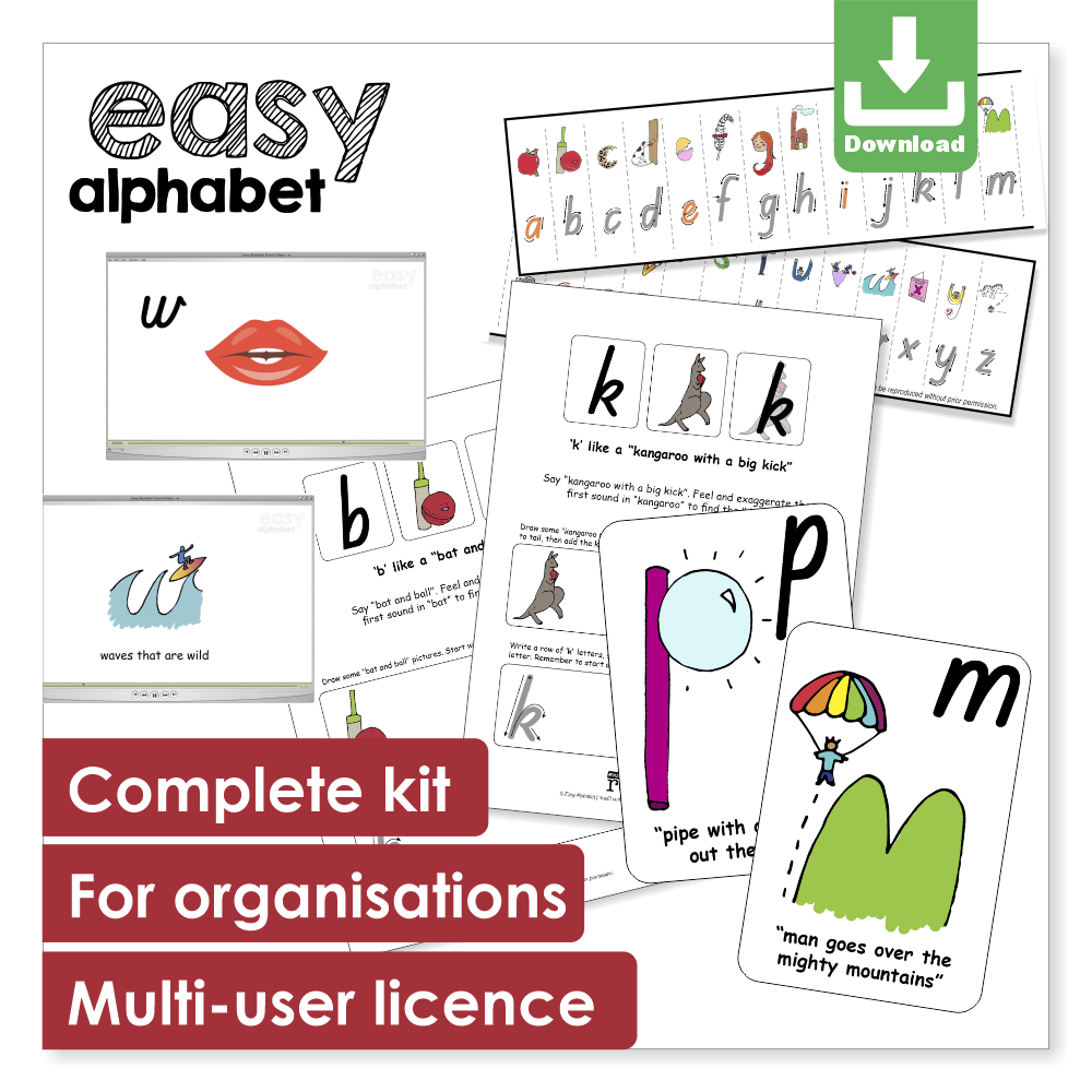 Embedded Mnemonics | Easy Alphabet Complete Kit | Multi-User | Digital Download