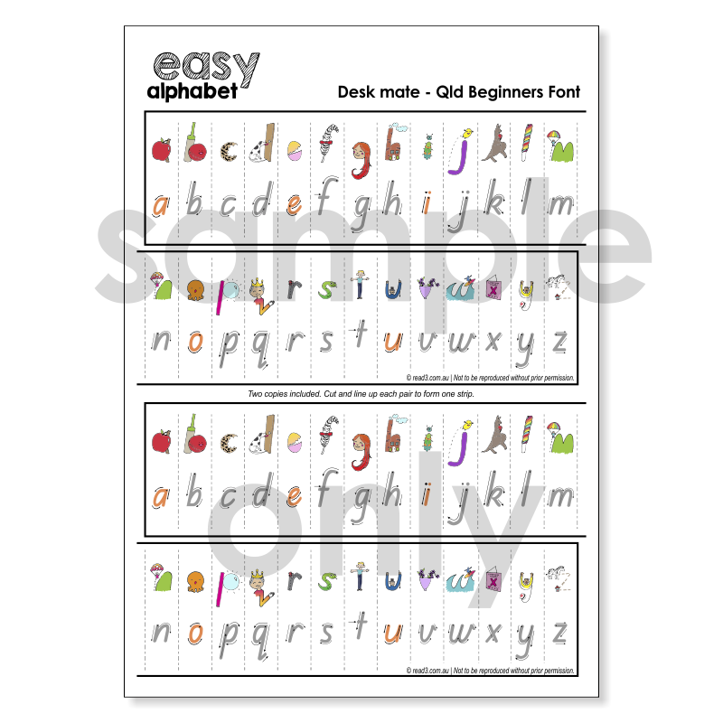 Embedded Mnemonics | Easy Alphabet Printables | Parent Kit | Digital Download