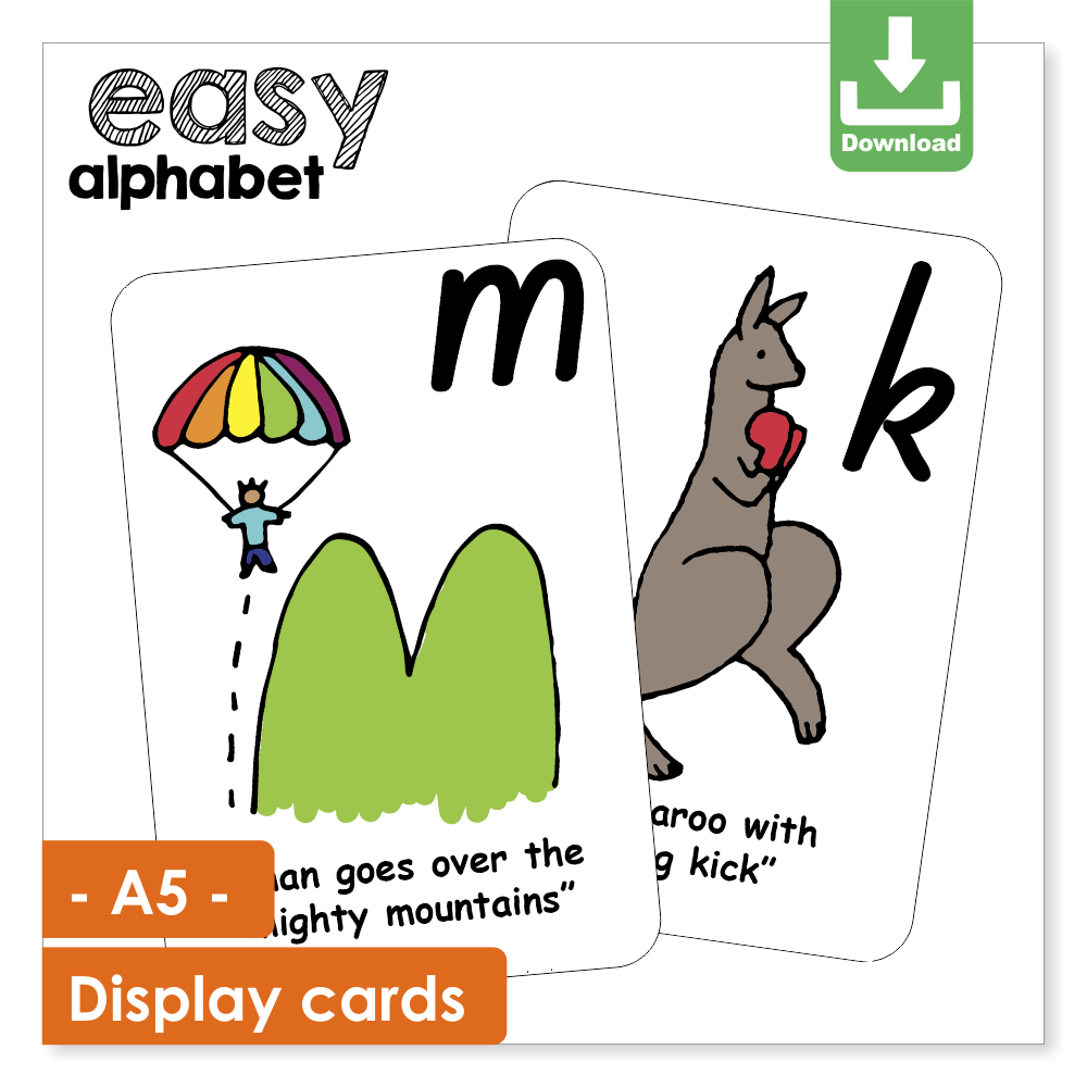 Easy Alphabet Display Cards | A5 | Digital Download