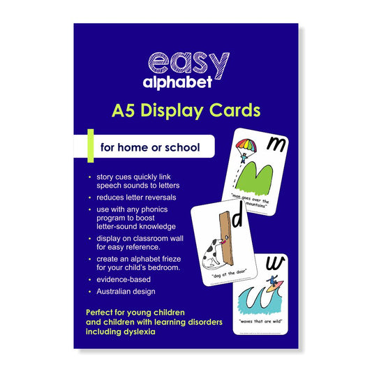 Embedded Mnemonics | Easy Alphabet Display Cards |  A5