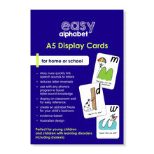 Load image into Gallery viewer, Embedded Mnemonics | Easy Alphabet Display Cards |  A5
