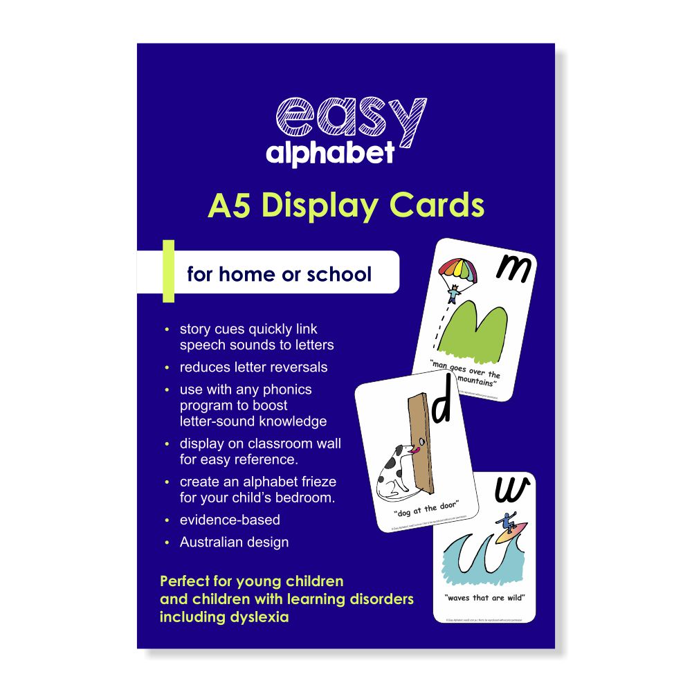 Embedded Mnemonics | Easy Alphabet Display Cards |  A5