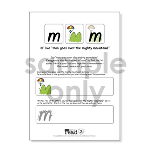 Embedded Mnemonics | Easy Alphabet Practice Sheets | A4