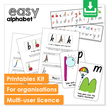 Embedded Mnemonics | Easy Alphabet Complete Kit | Multi-User | Digital Download