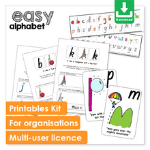 Load image into Gallery viewer, Embedded Mnemonics | Easy Alphabet Complete Kit | Multi-User | Digital Download
