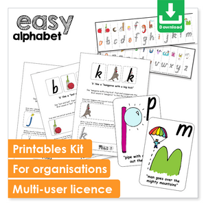 Embedded Mnemonics | Easy Alphabet Complete Kit | Multi-User | Digital Download