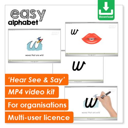 Easy Alphabet 'Hear See & Say' Video Kit | Multi-User | Digital Download