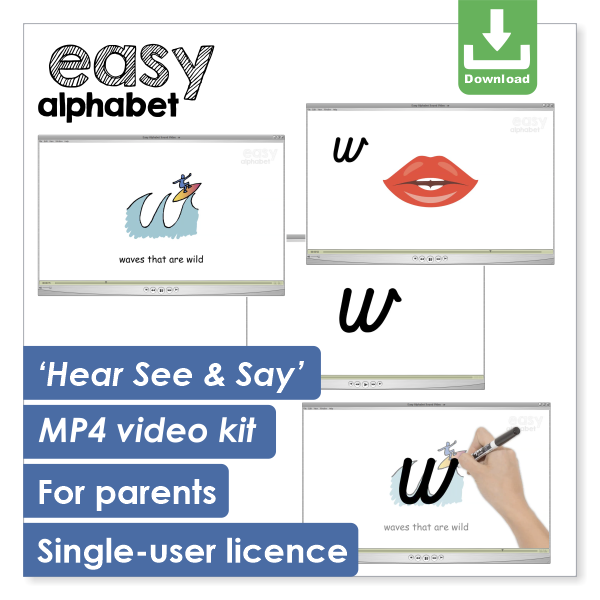 Easy Alphabet 'Hear See & Say' Video Kit | Parents | Digital Download