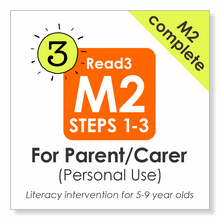 Load image into Gallery viewer, Read3 literacy intervention program | Module 2 | Steps 1-3 | COMPLETE | Parent
