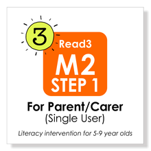 Load image into Gallery viewer, Read3 literacy intervention program | Module 2 | STEP 1 | Parent
