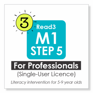 Read3 literacy intervention program | Module 1 | STEP 5 | Single-User Licence | PROFESSIONAL