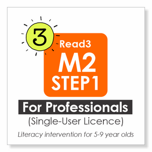 Read3 literacy intervention program | Module 2 | STEP 1 | Single-User Licence | PROFESSIONAL