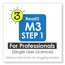 Load image into Gallery viewer, Read3 literacy intervention program | Module 3 | STEP 1 | Single-User Licence | PROFESSIONAL
