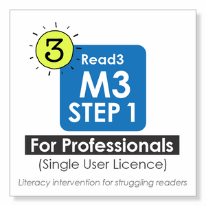Read3 literacy intervention program | Module 3 | STEP 1 | Single-User Licence | PROFESSIONAL