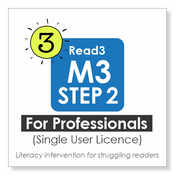 Read3 literacy intervention program | Module 3 | STEP 2 | Single-User Licence | PROFESSIONAL