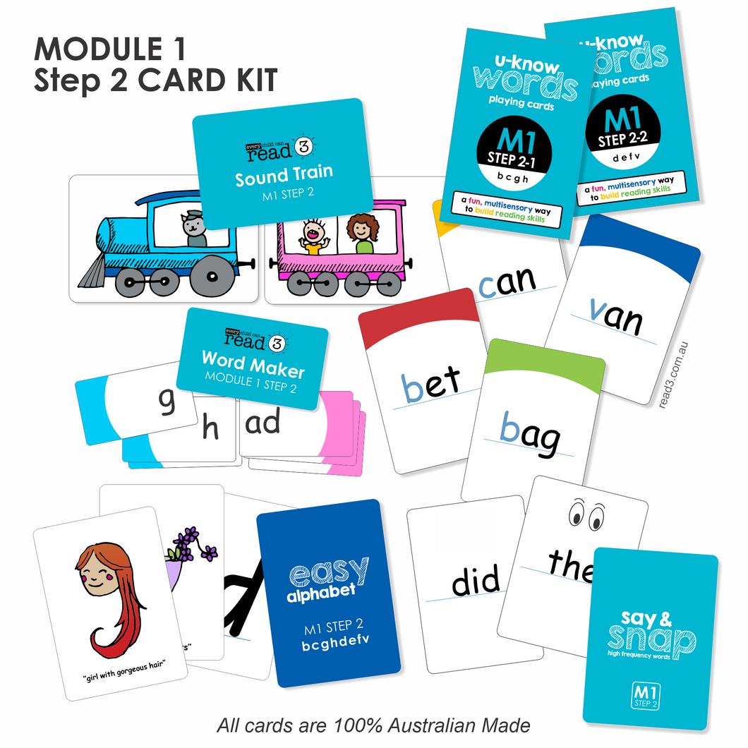 Read3 Parent Card Kit | Module 1 | Step 2