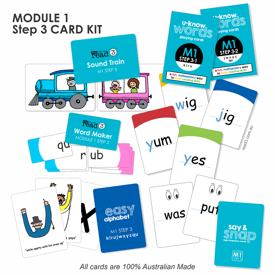 Read3 Parent Card Kit | Module 1 | Step 3