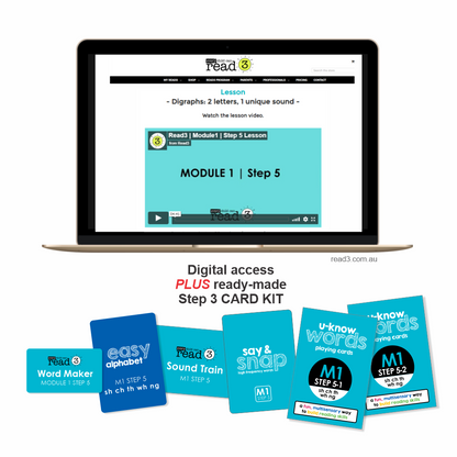 Read3 literacy intervention program | Module 1 | STEP 5 | Single-User Licence | PROFESSIONAL