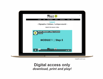 Read3 literacy intervention program | Module 1 | STEP 5 | Single-User Licence | PROFESSIONAL