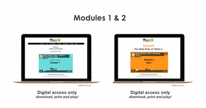 Read3 literacy intervention program | Complete Module 1 & 2 | PROFESSIONAL | Single-User Licence (Training Included)