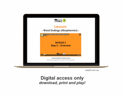 Read3 literacy intervention program | Module 2 | STEP 3 | Single-User Licence | PROFESSIONAL