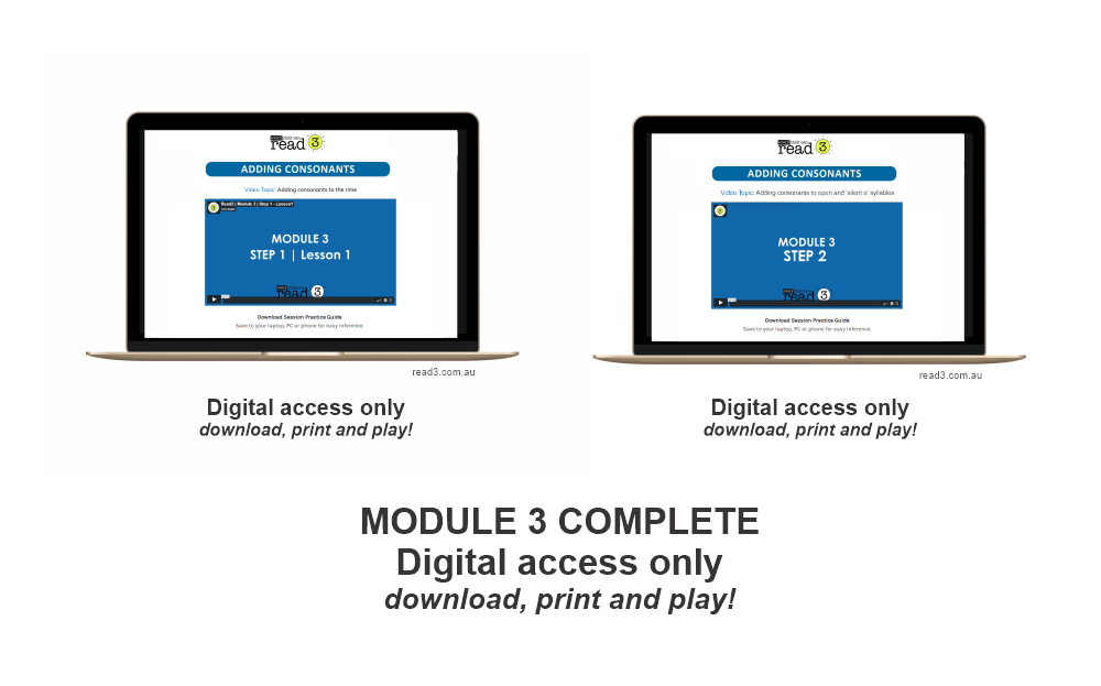 Read3 literacy intervention program | Module 3 | PROFESSIONAL | Single-User Licence