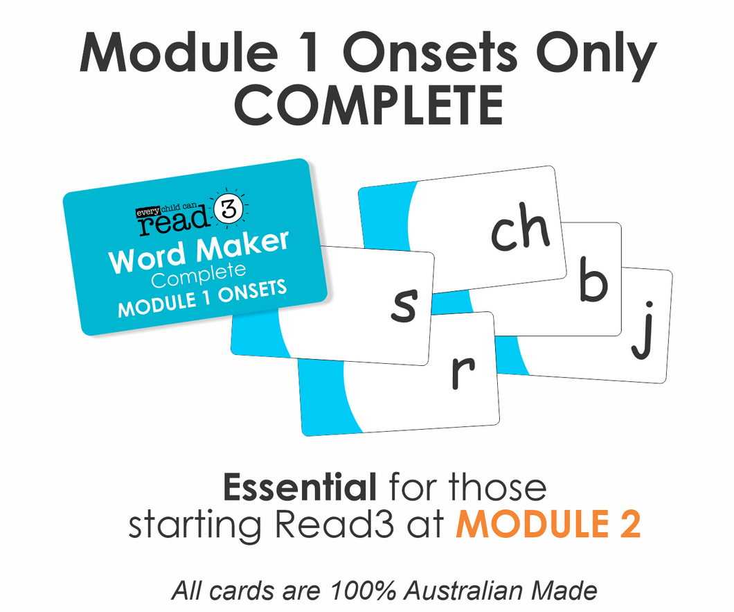 Word Maker Cards | ONSETS ONLY