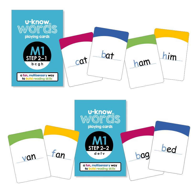 U-Know Words Card Game | Module 1 | Step 2 (2-Pack Set)