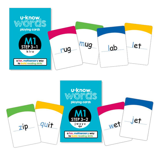 U-Know Words Card Game | Module 1 | Step 3 (2-Pack Set)