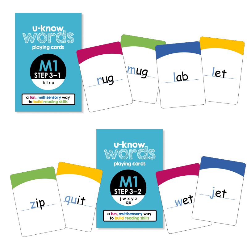 U-Know Words Card Game | Module 1 | Step 3 (2-Pack Set)