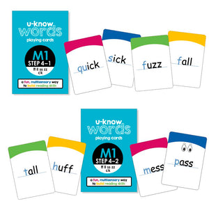 U-Know Words Card Game | Module 1 | Step 4 (2-Pack Set)